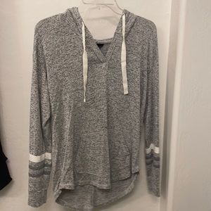 Light weight soft sweater with hood